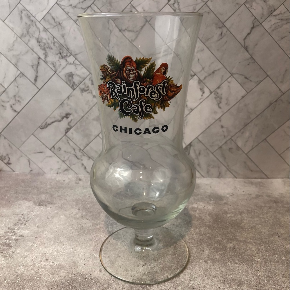 Rainforest Cafe Hurricane Glass - Chicago Edition - Brand New in Box